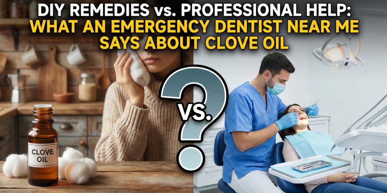 DIY Remedies vs. Professional Help: What an Emergency Dentist Near Me Says About Clove Oil