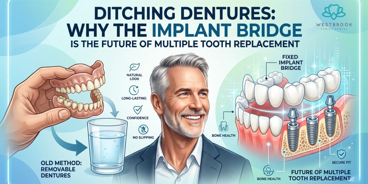 Ditching Dentures: Why the Implant Bridge is the Future of Multiple Tooth Replacement